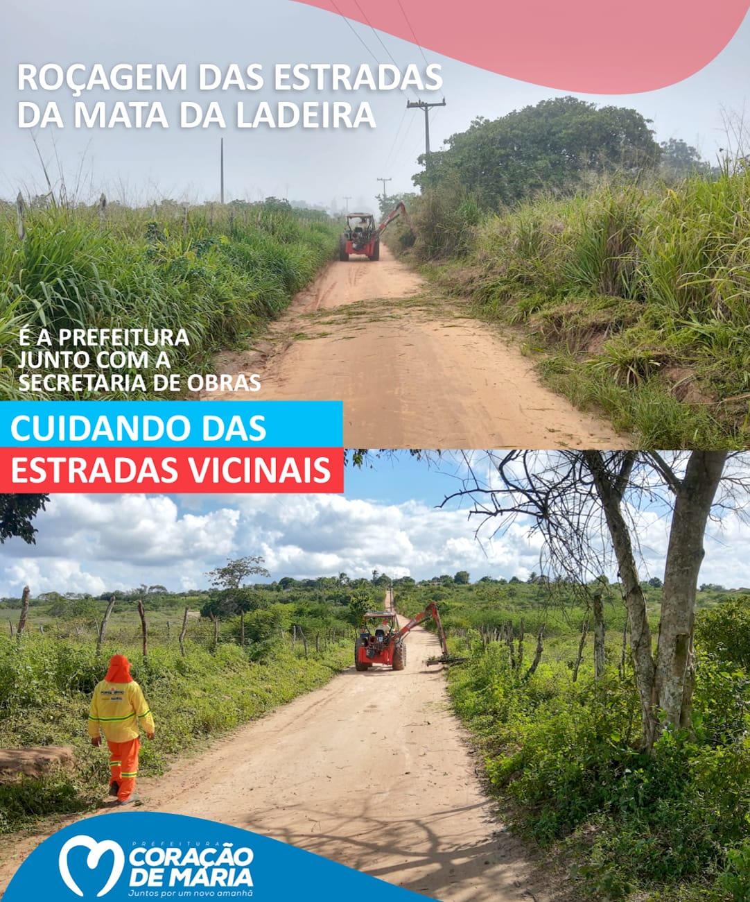 Recuperação das Estradas Vicinais da Mata da Ladeira.