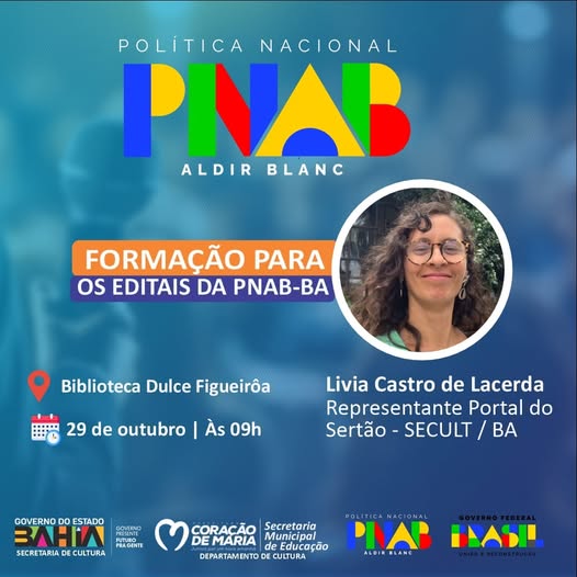 Formação para os Editais da Política Nacional Aldir Blanc de fomento a Cultura