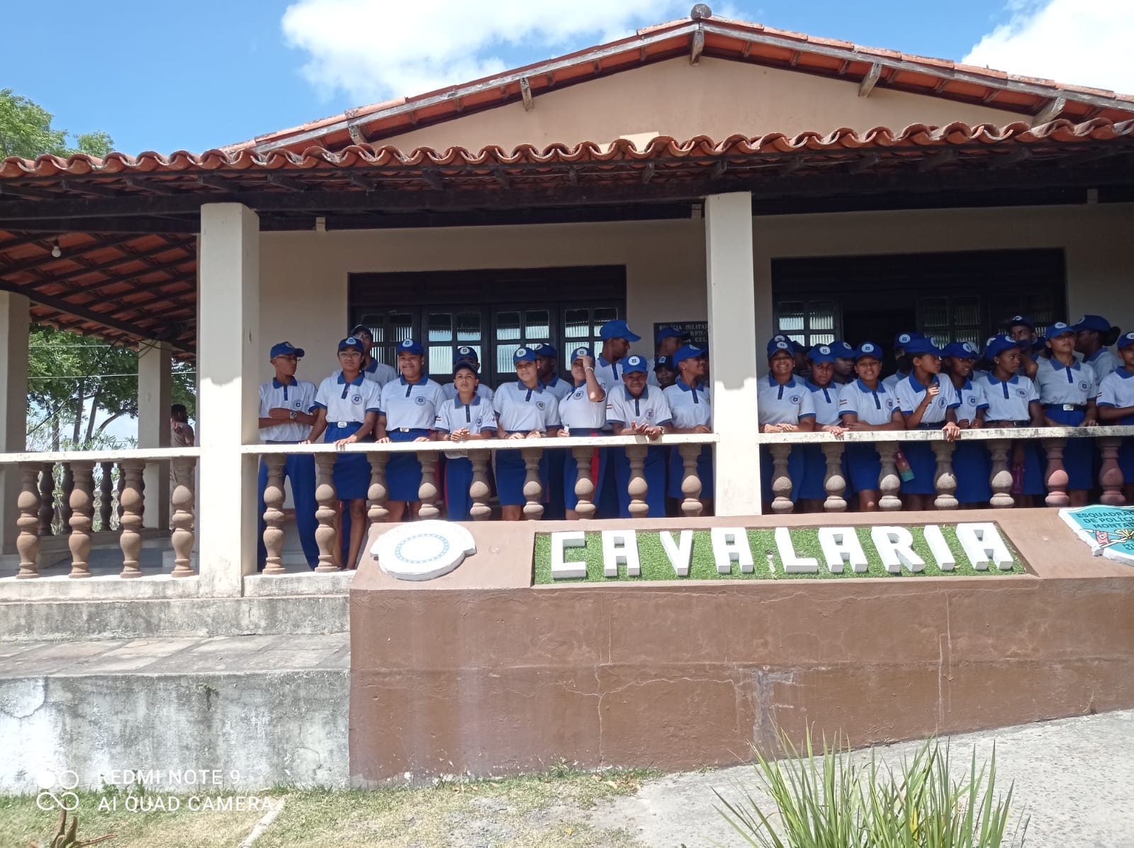 Colégio Municipal Manoel Novais/ MCPM, visitaram a sede do Batalhão Esquadrão da Cavalaria da Polícia Militar