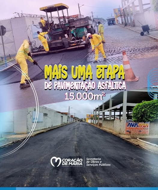 A Prefeitura acaba de iniciar mais uma etapa de pavimentação asfáltica!