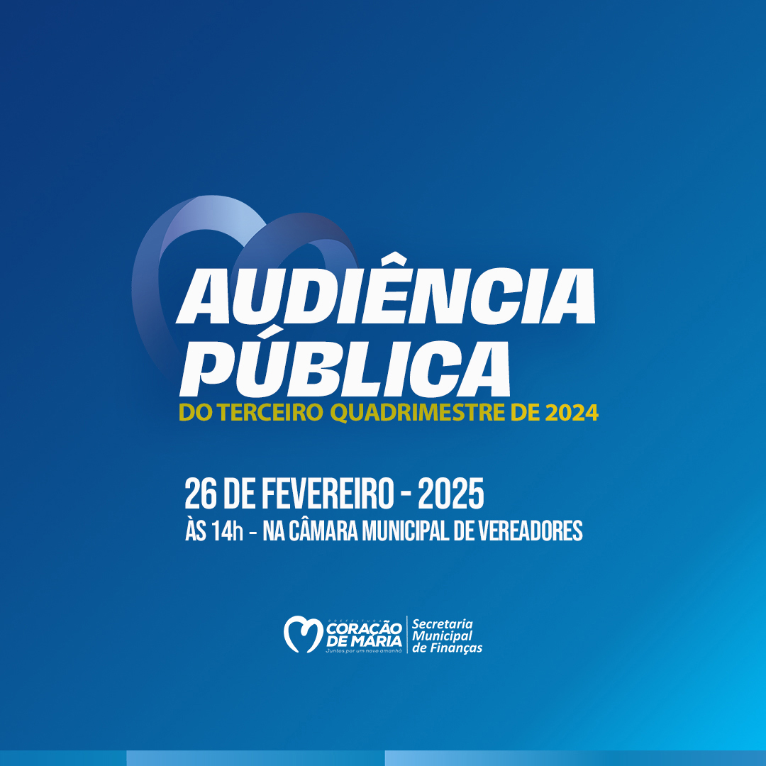 Terceira Audiência Pública do Quadrimestre de 2024